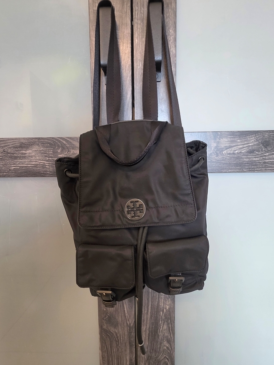 Tory Burch Black Nylon Backpack - Sleek Everyday Bag main image 11